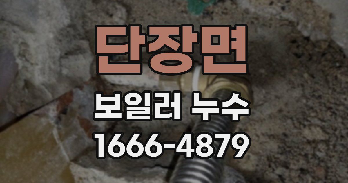 단장면 보일러 누수