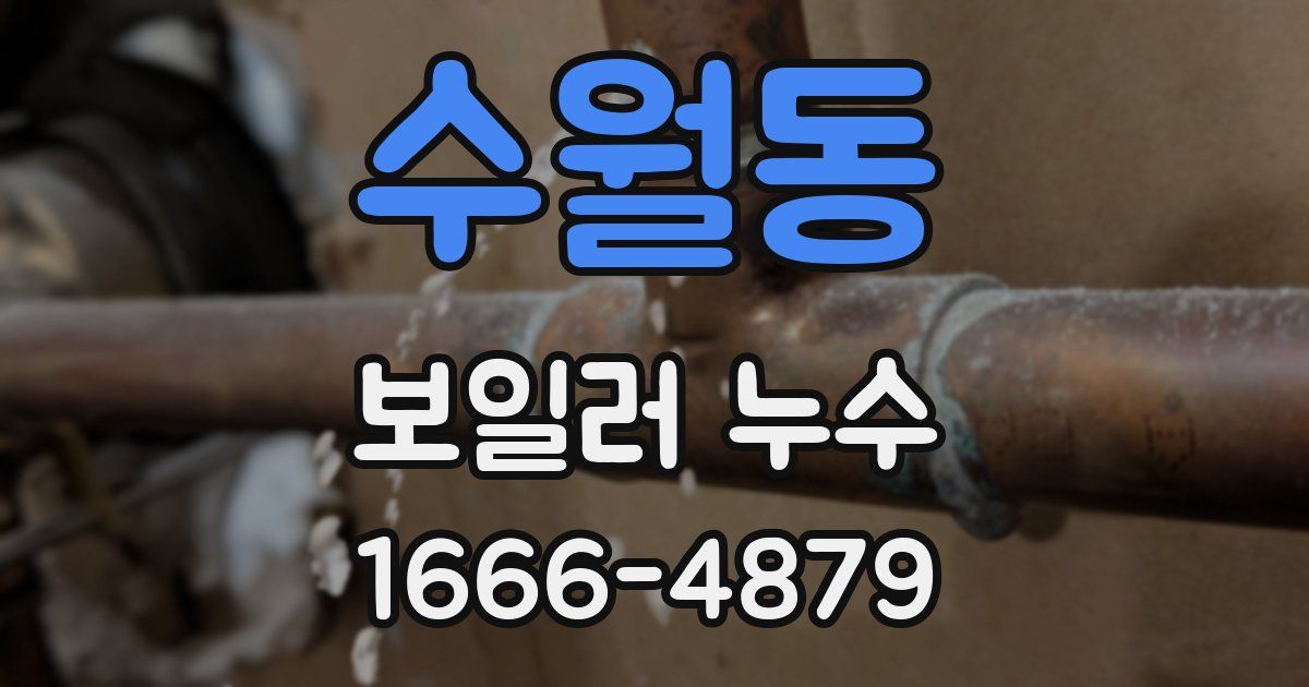 수월동 보일러 누수