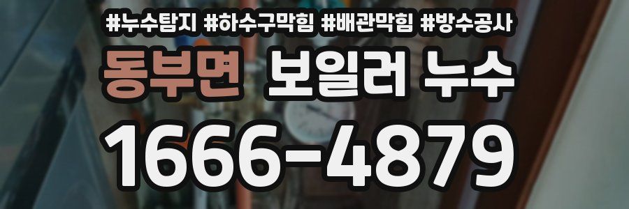 동부면 보일러 누수