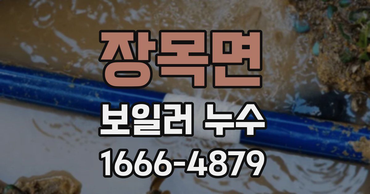 장목면 보일러 누수