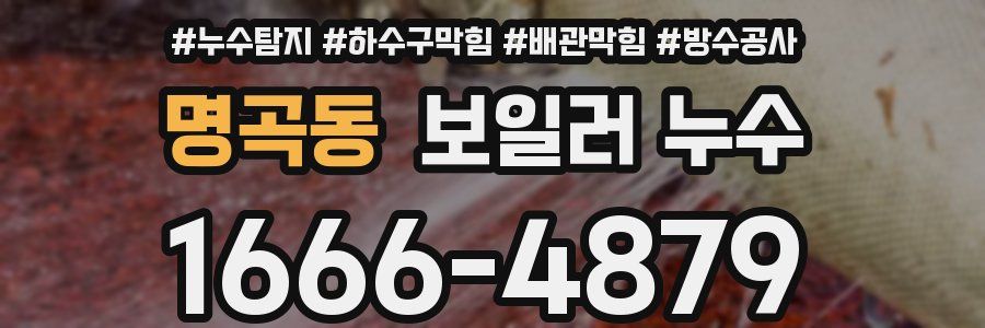 명곡동 보일러 누수