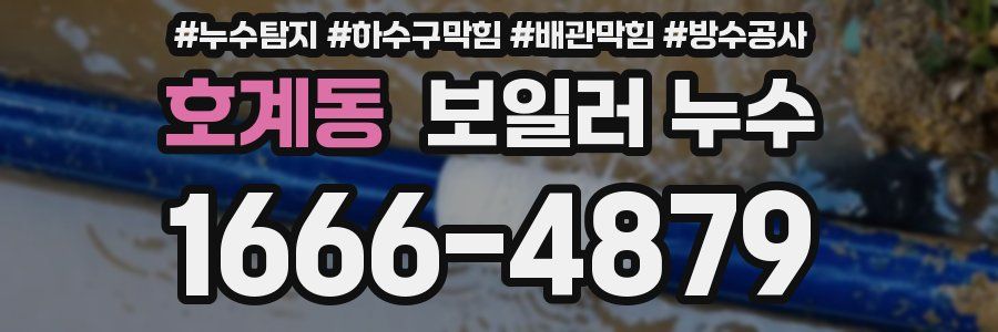 호계동 보일러 누수