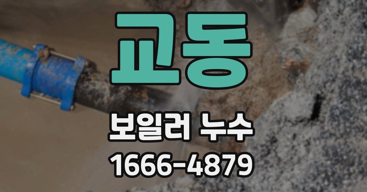 교동 보일러 누수