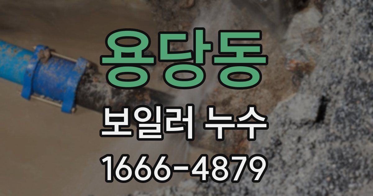 용당동 보일러 누수