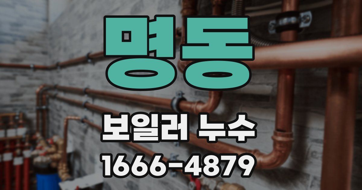 명동 보일러 누수