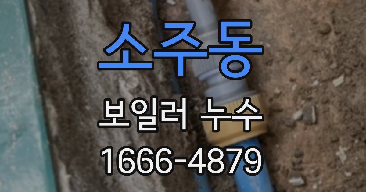 소주동 보일러 누수