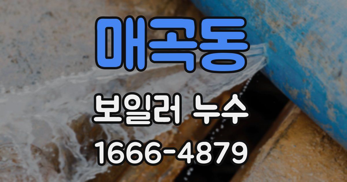 매곡동 보일러 누수