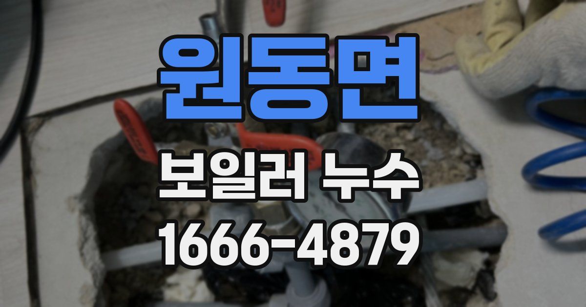 원동면 보일러 누수
