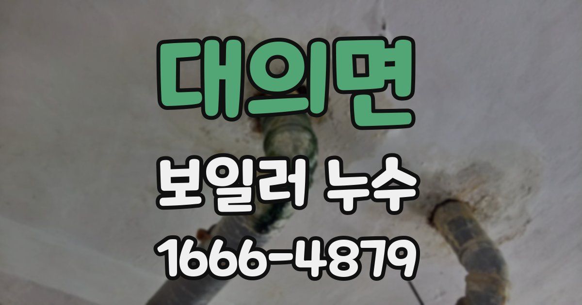 대의면 보일러 누수