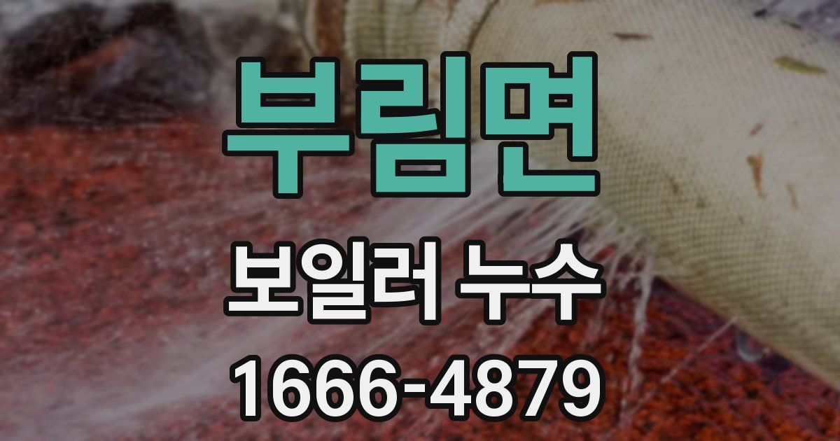 부림면 보일러 누수