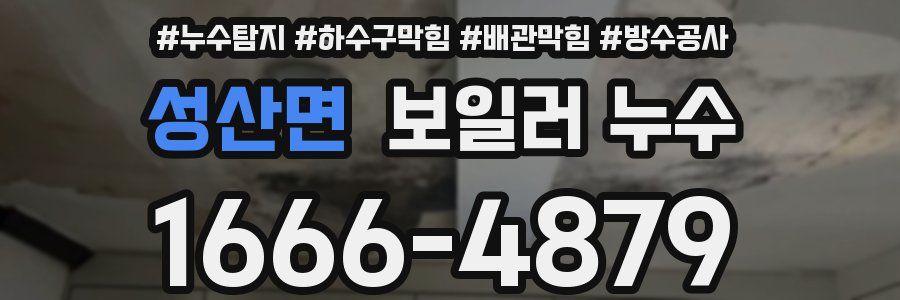 성산면 보일러 누수