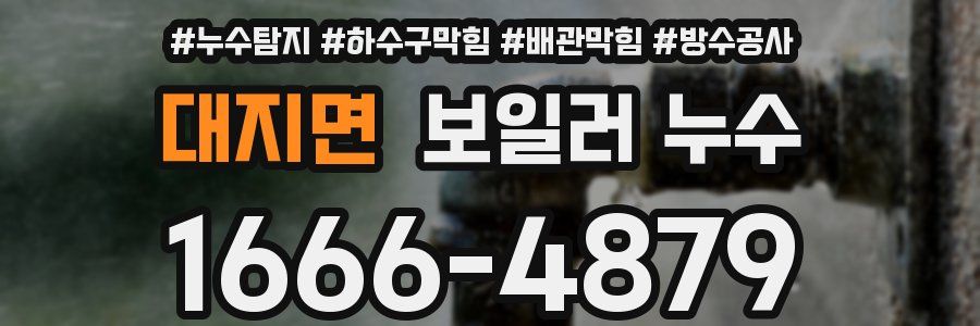 대지면 보일러 누수