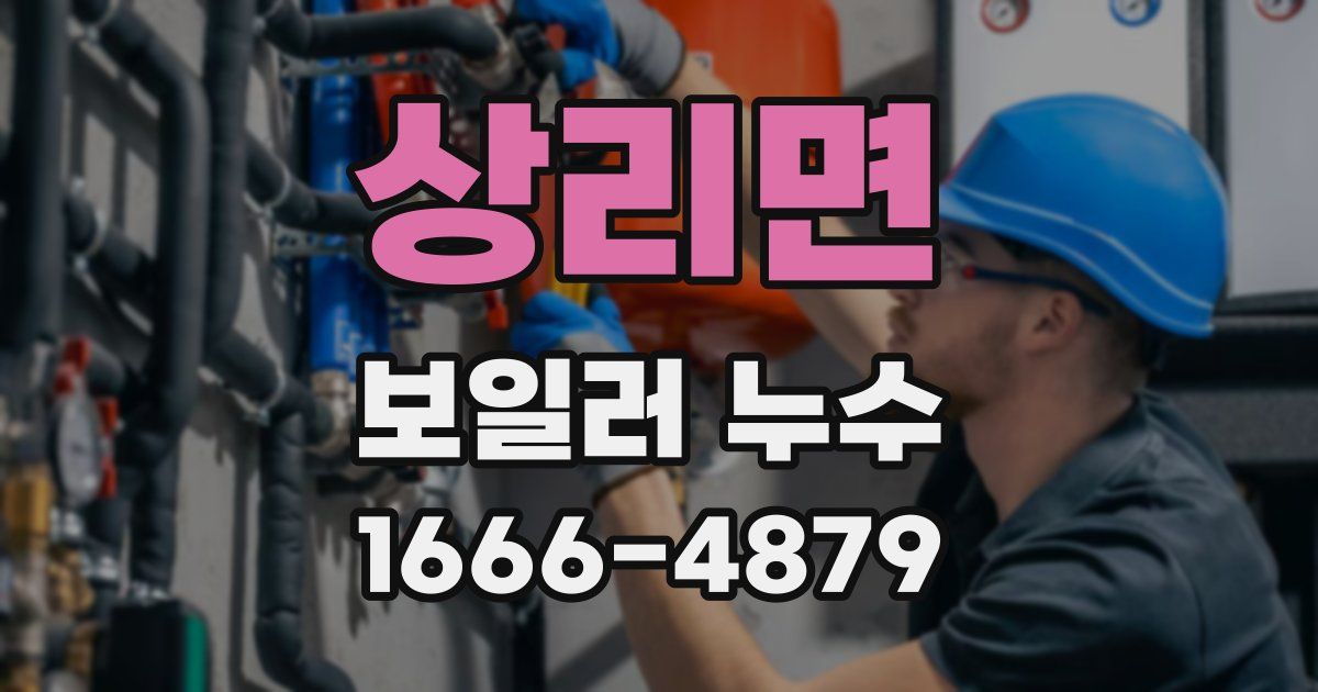 상리면 보일러 누수