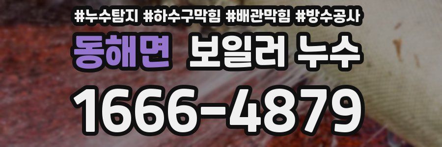 동해면 보일러 누수