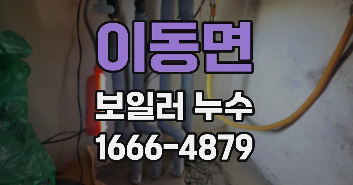 이동면 보일러 누수