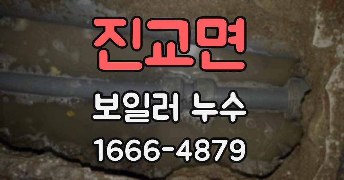 진교면 보일러 누수