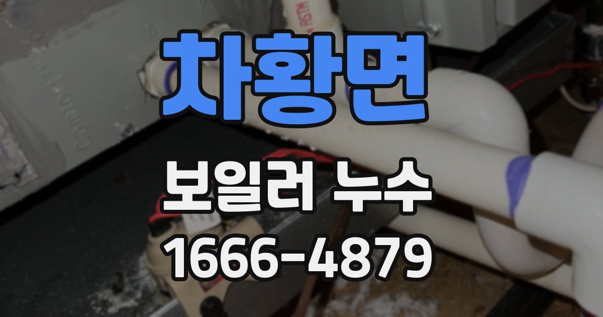 차황면 보일러 누수