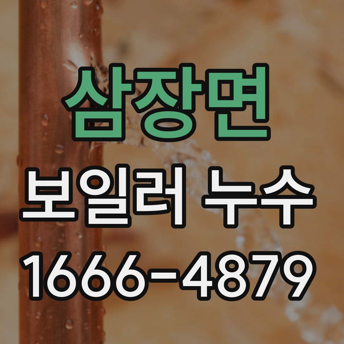 삼장면 보일러 누수