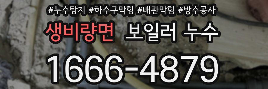 생비량면 보일러 누수