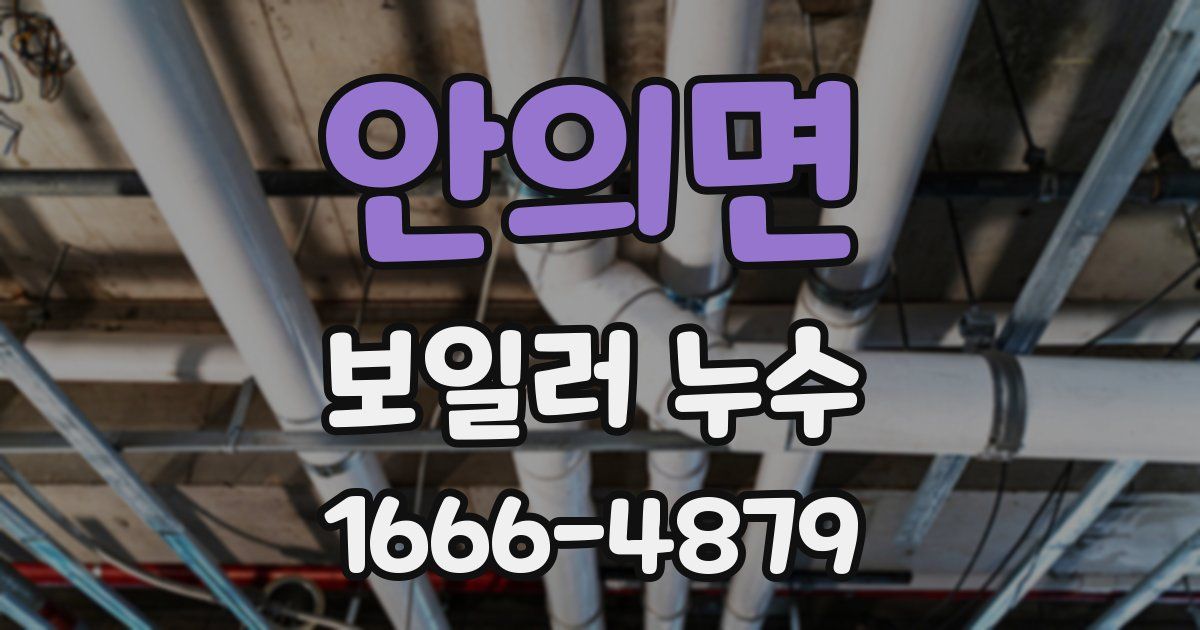 안의면 보일러 누수