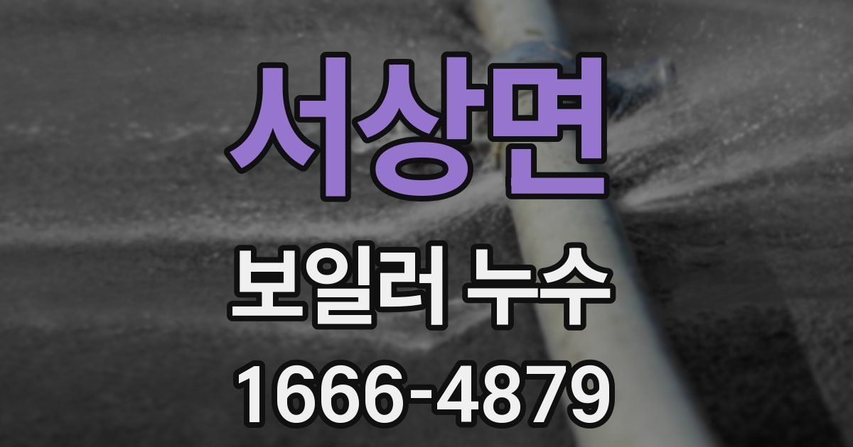 서상면 보일러 누수