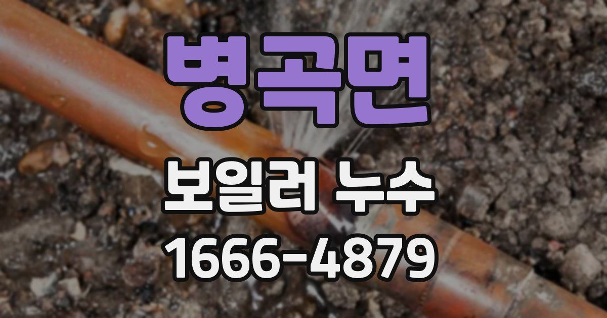 병곡면 보일러 누수