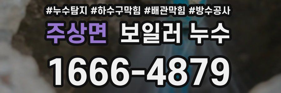 주상면 보일러 누수