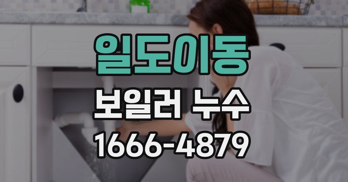 일도이동 보일러 누수