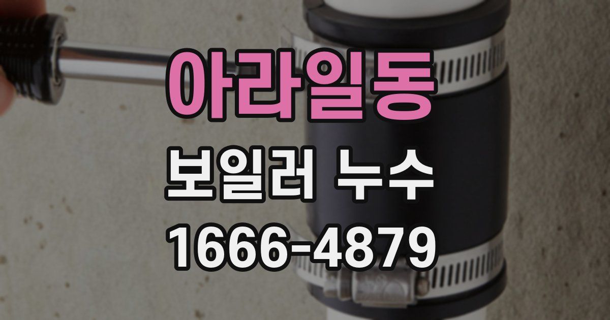 아라일동 보일러 누수