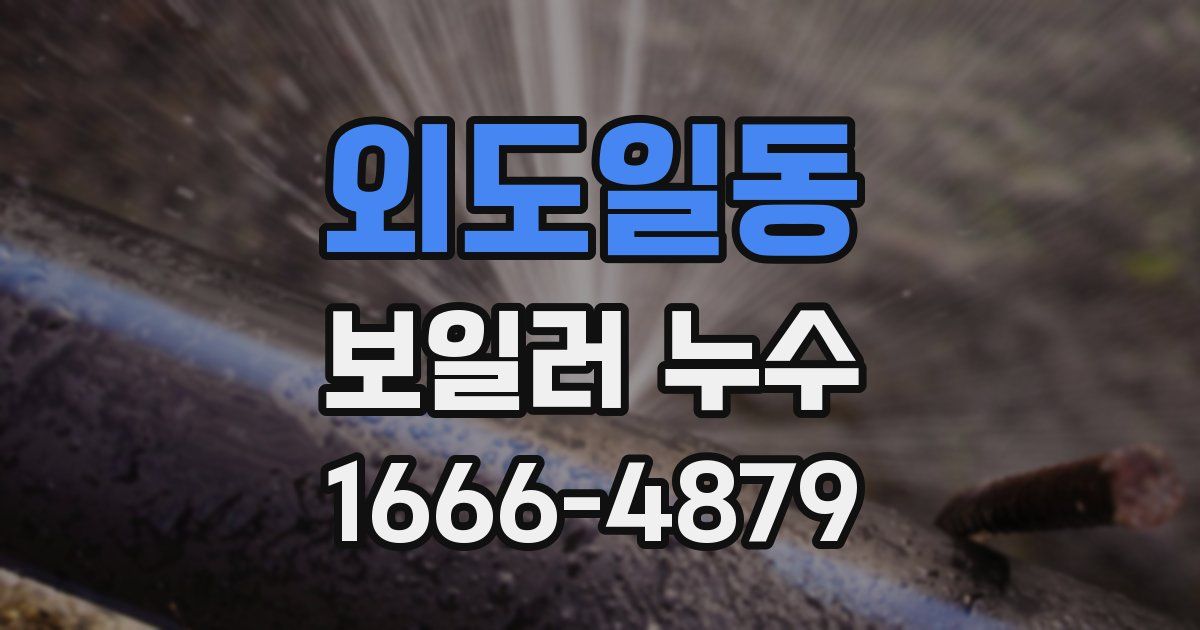 외도일동 보일러 누수