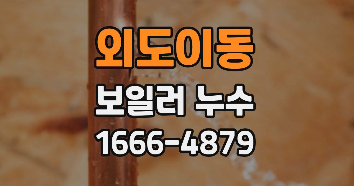 외도이동 보일러 누수