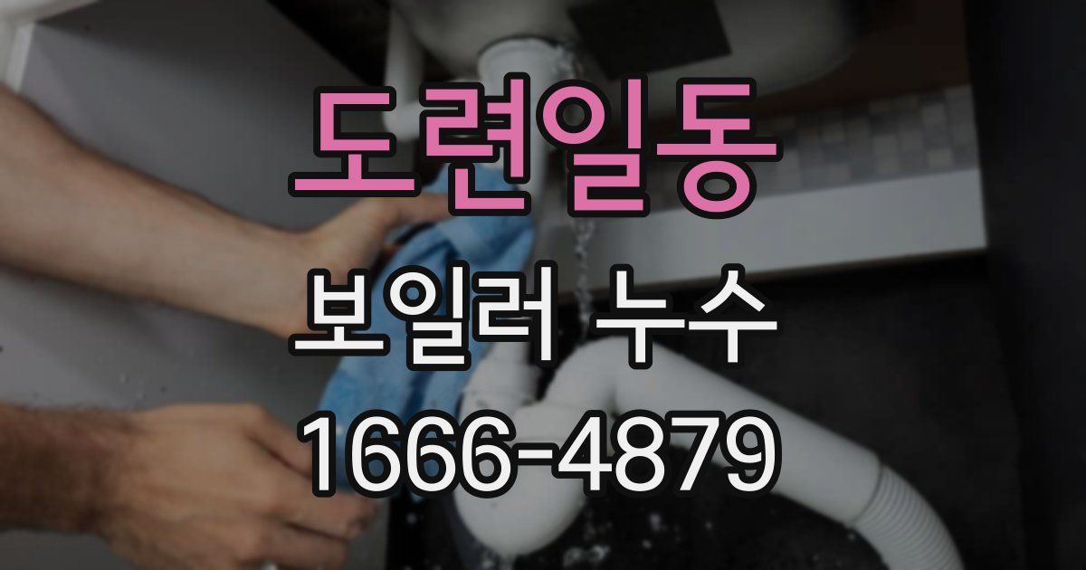 도련일동 보일러 누수