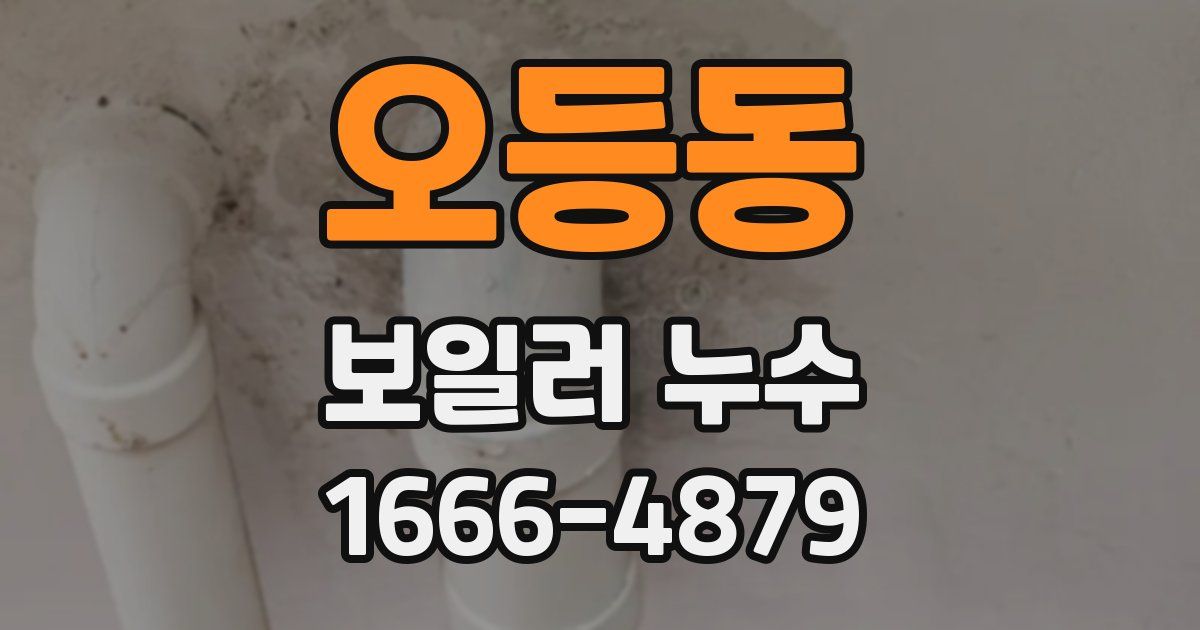 오등동 보일러 누수