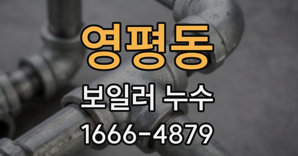 영평동 보일러 누수