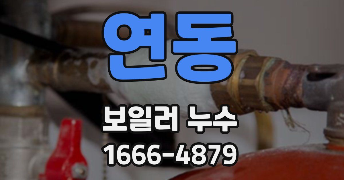 연동 보일러 누수