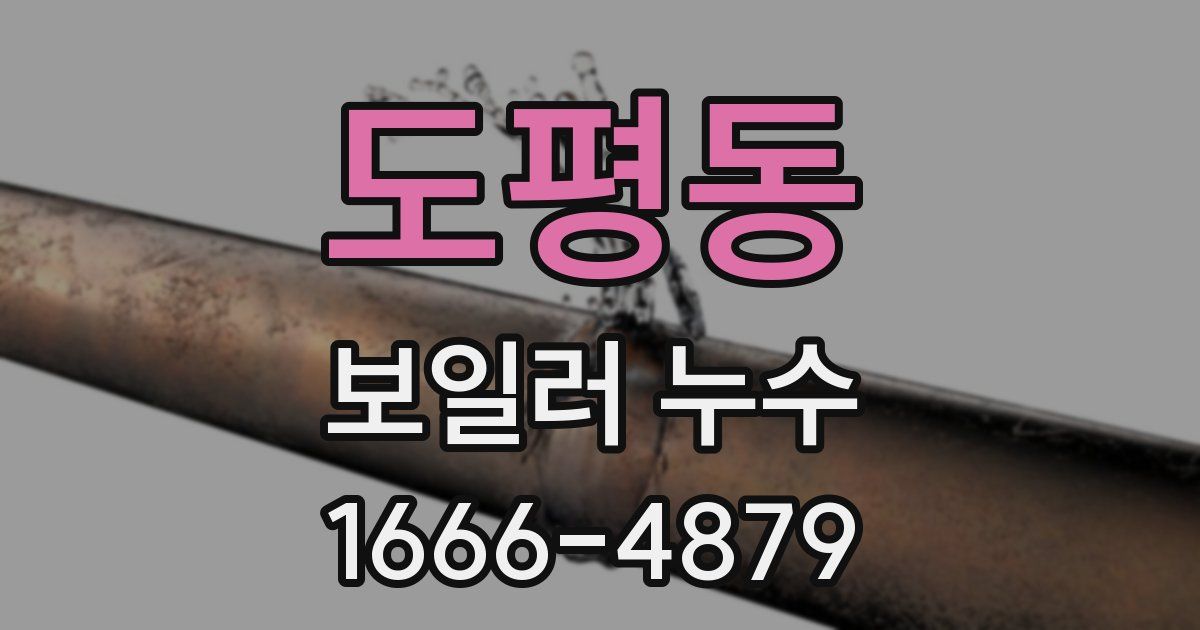 도평동 보일러 누수