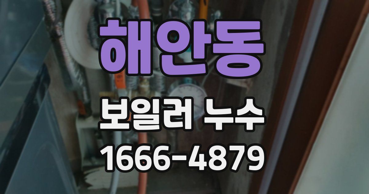 해안동 보일러 누수