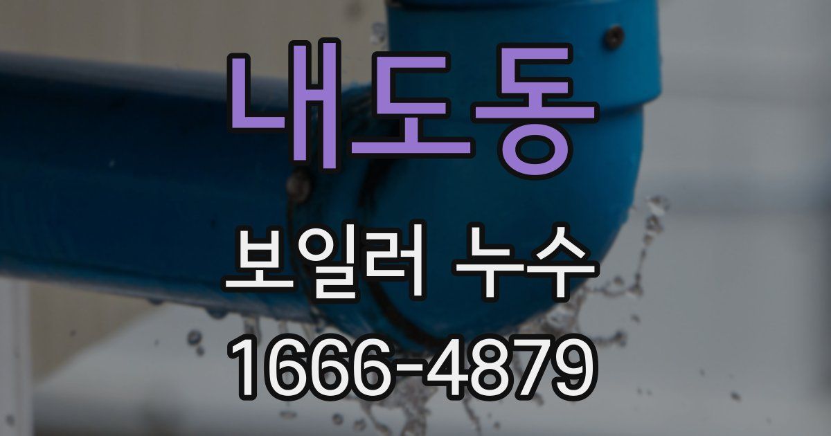 내도동 보일러 누수