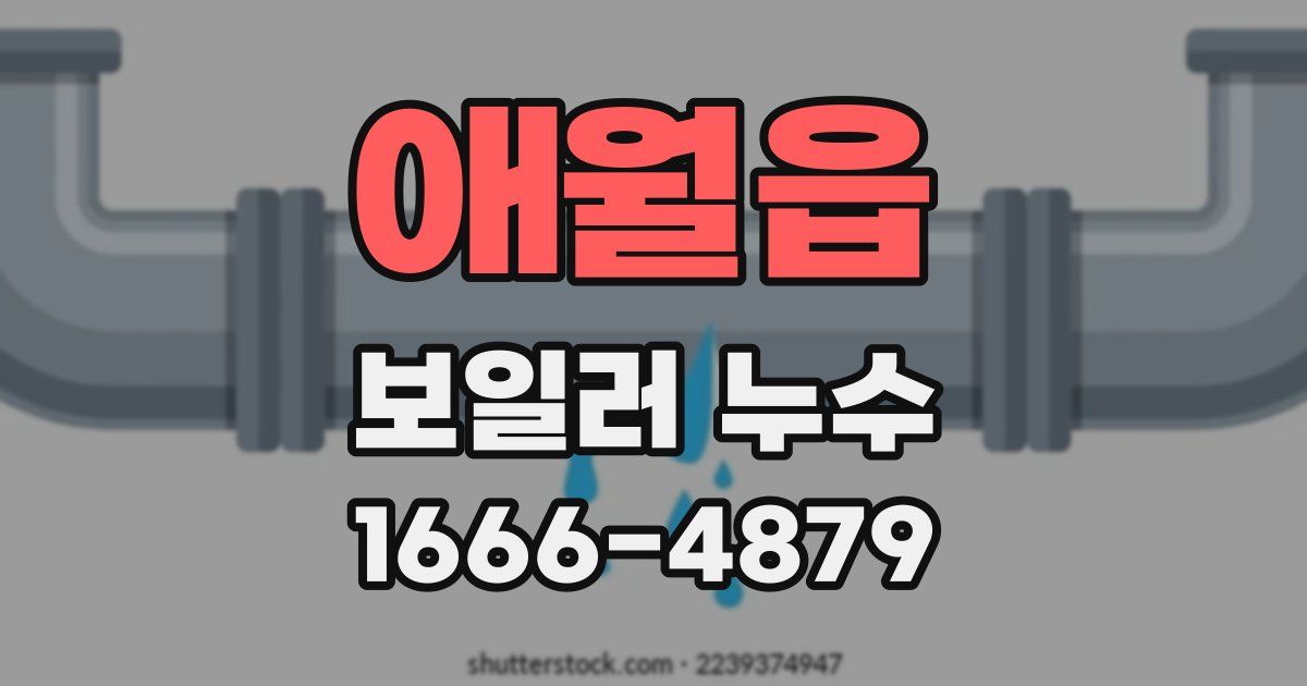 애월읍 보일러 누수