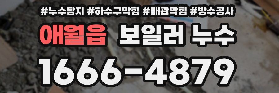 애월읍 보일러 누수