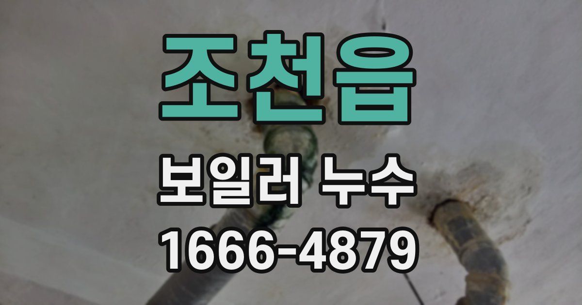 조천읍 보일러 누수