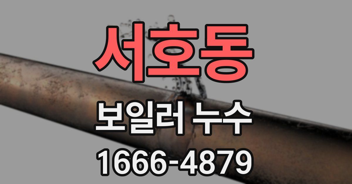서호동 보일러 누수