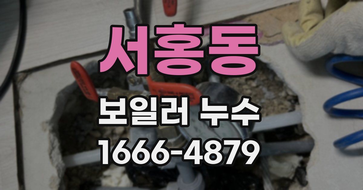 서홍동 보일러 누수