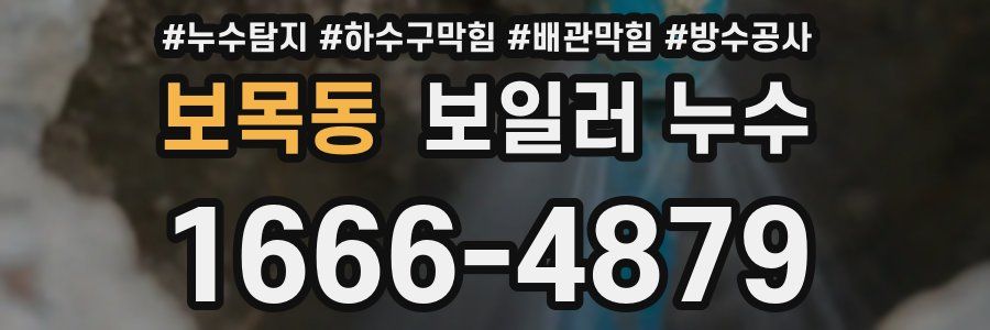 보목동 보일러 누수