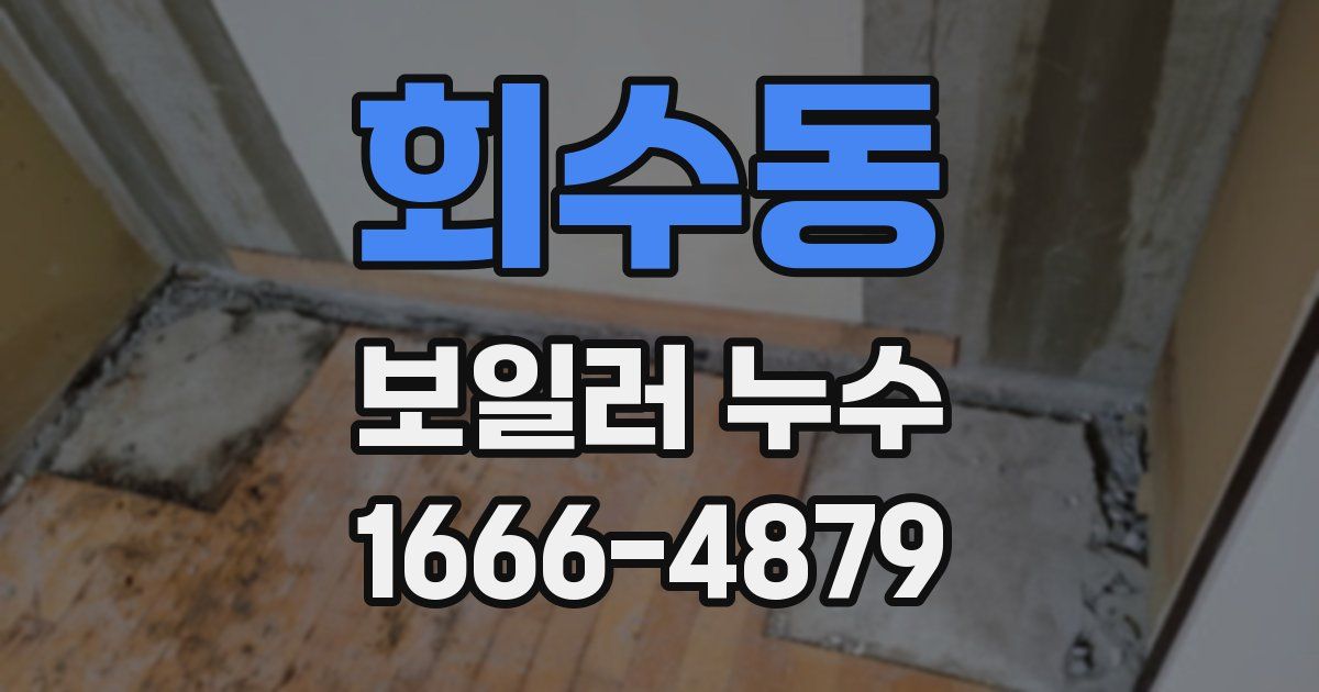 회수동 보일러 누수