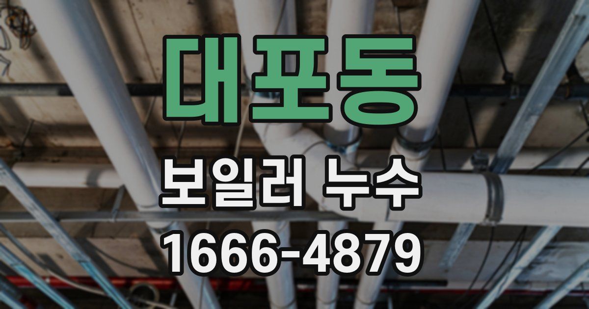 대포동 보일러 누수