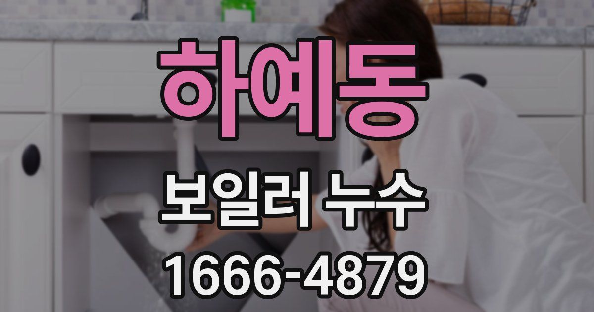 하예동 보일러 누수