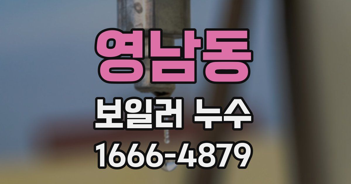 영남동 보일러 누수