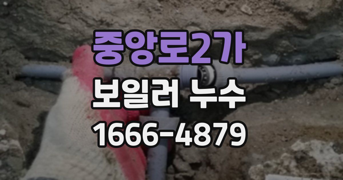 중앙로2가 보일러 누수