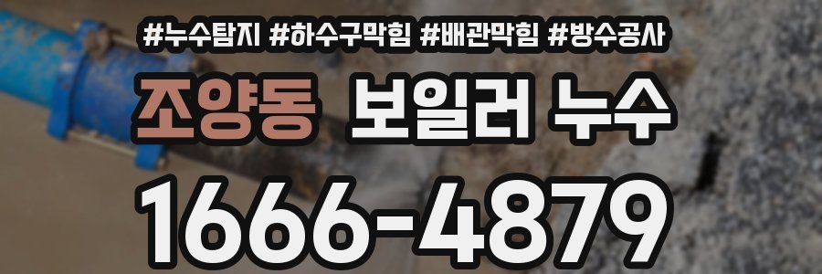 조양동 보일러 누수